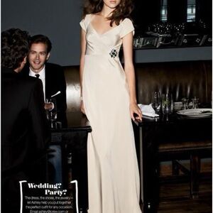 J. Crew Cream Silk Maxi Dress